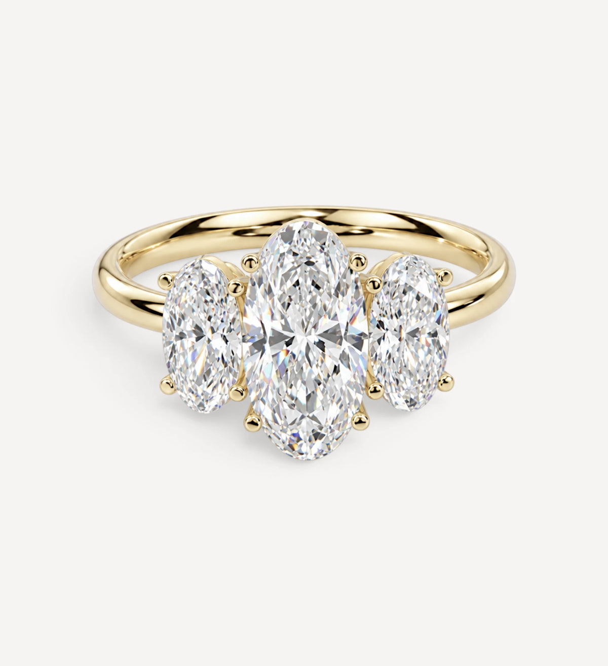 Moval Diamond Trilogy Ring
