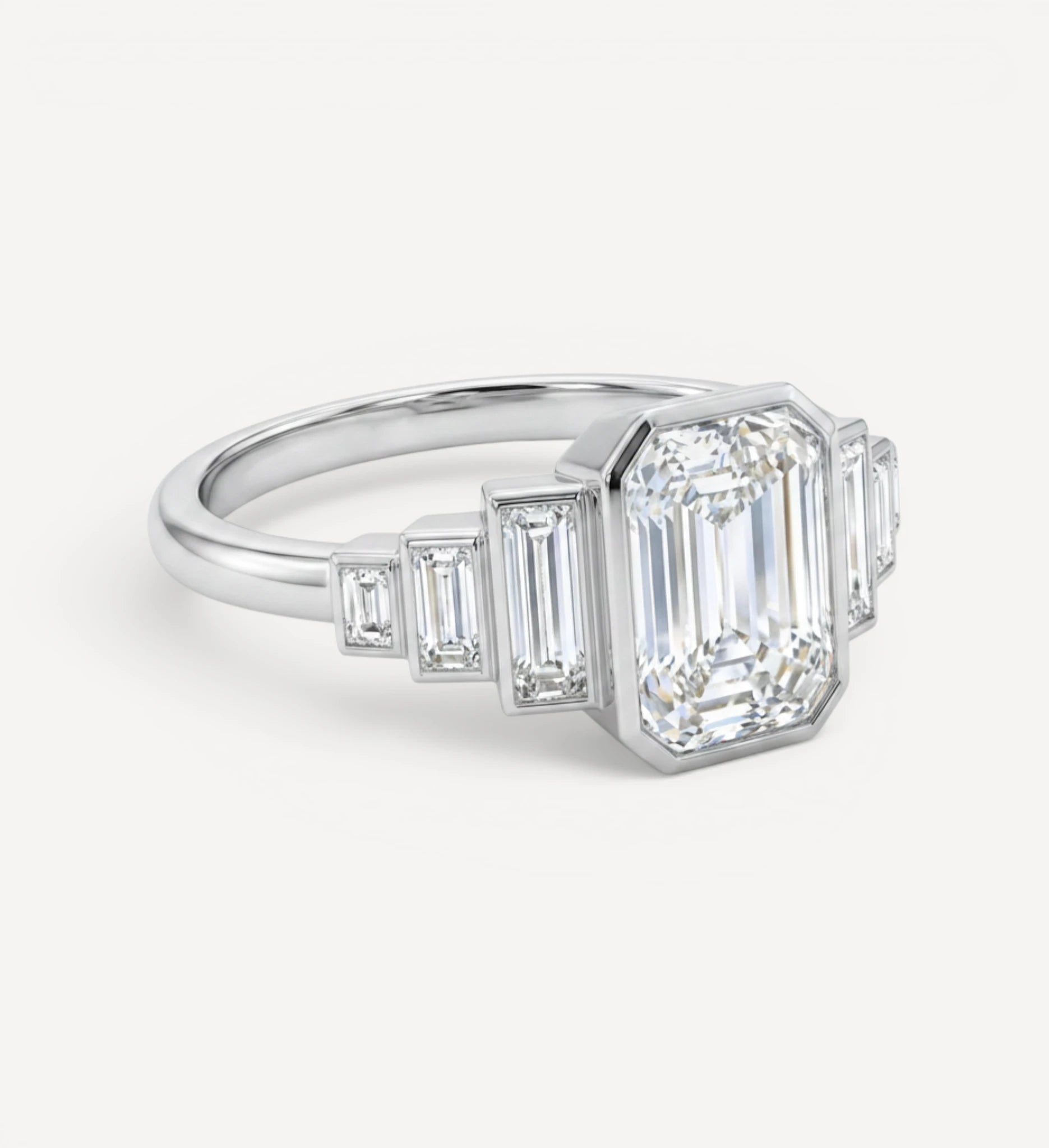 Nola Ring | Emerald Diamond