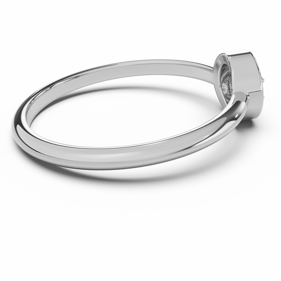 Petite Flow Ring | Round Diamond