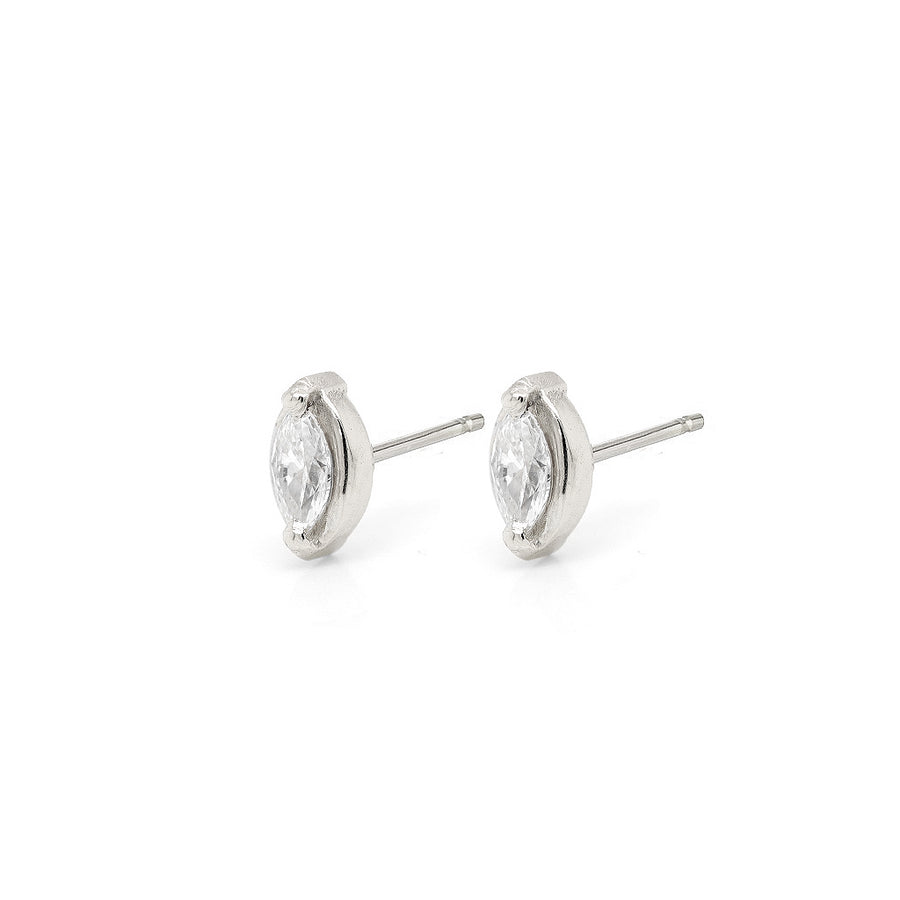 Marquise Diamond studs | small