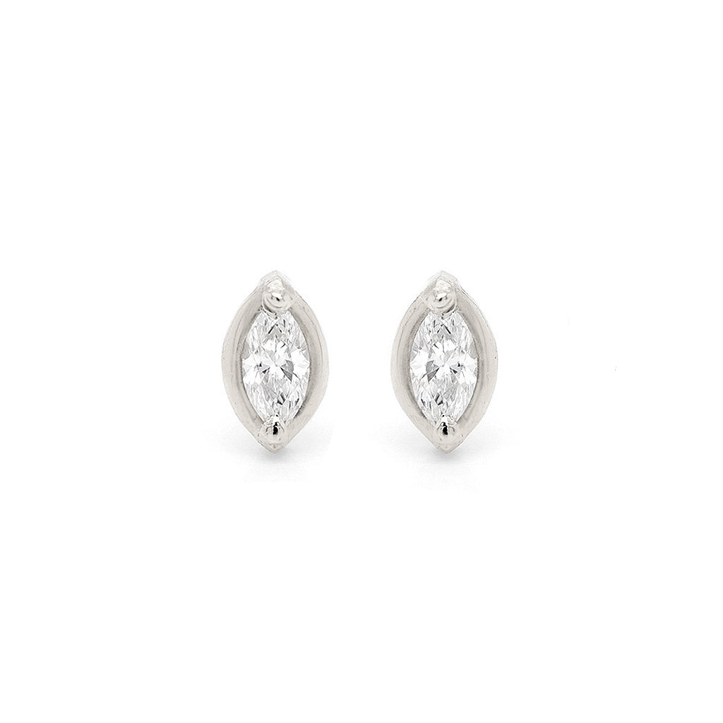 Marquise Diamond Studs