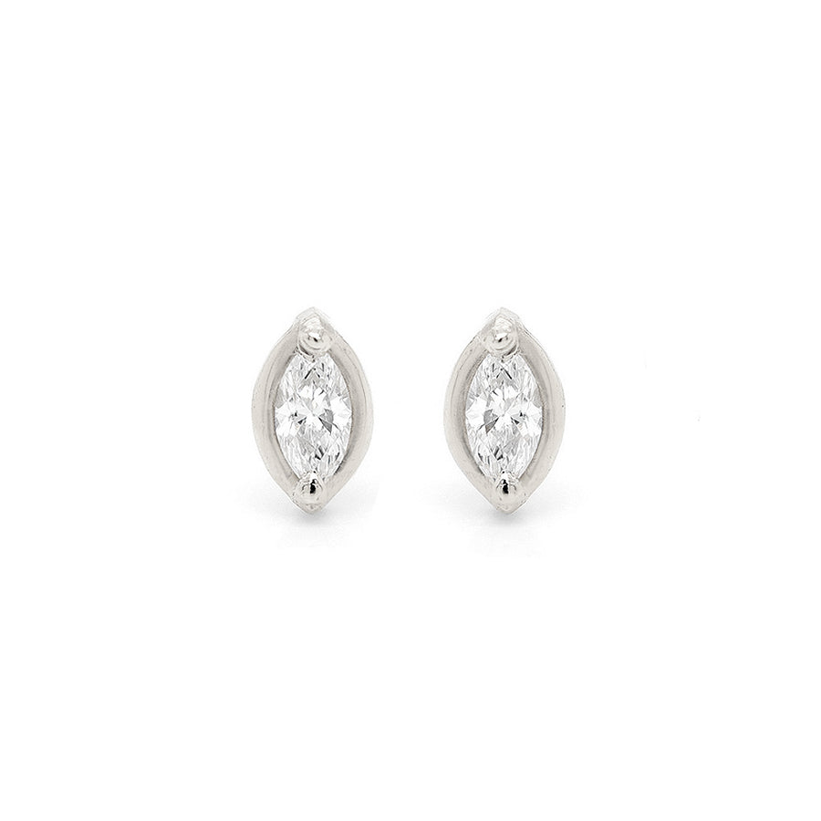 Marquise Diamond studs | medium