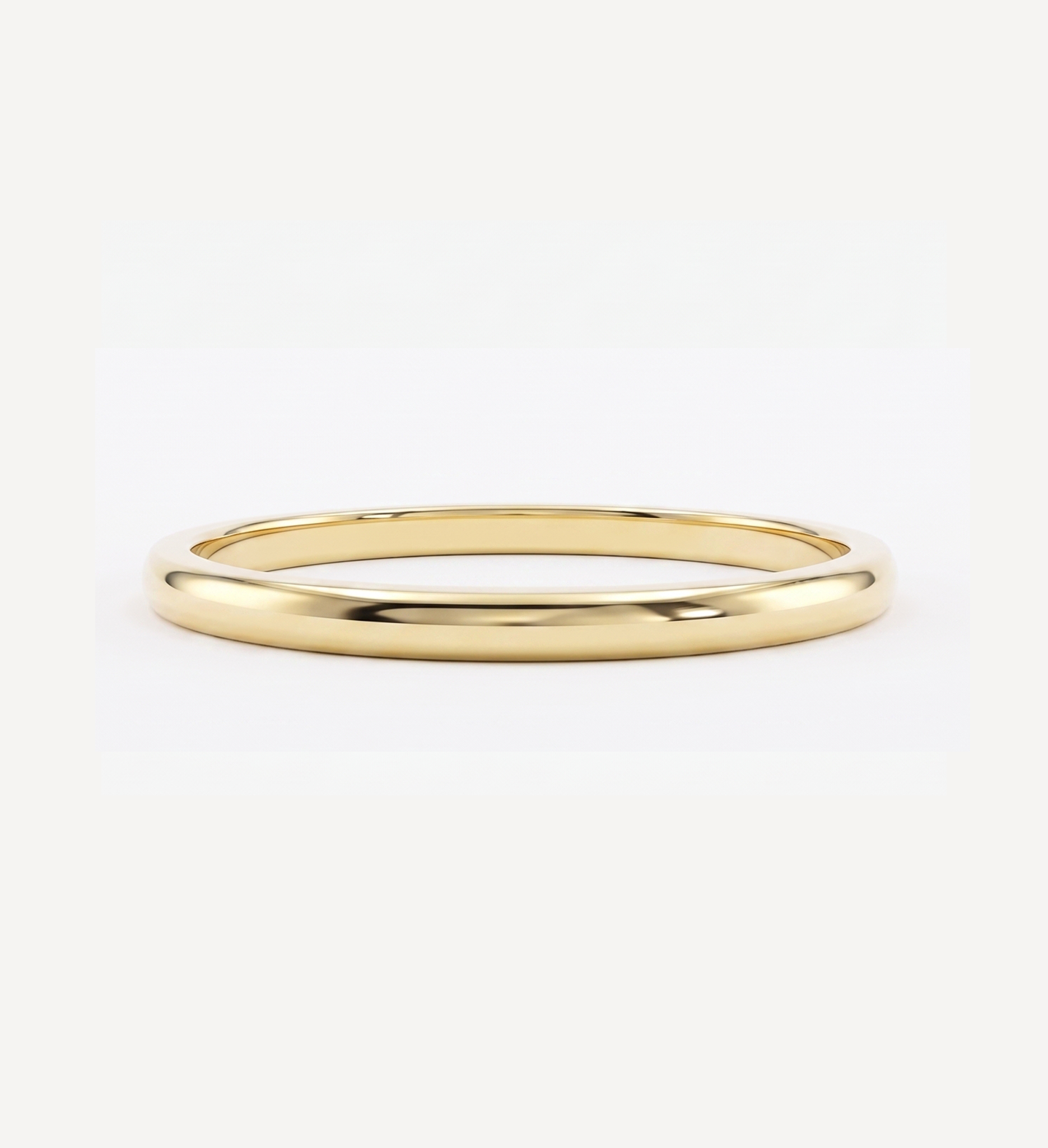 Plain engraved custom Morse code ring in polished yellow gold featuring personalised dot and dash engraving around the band