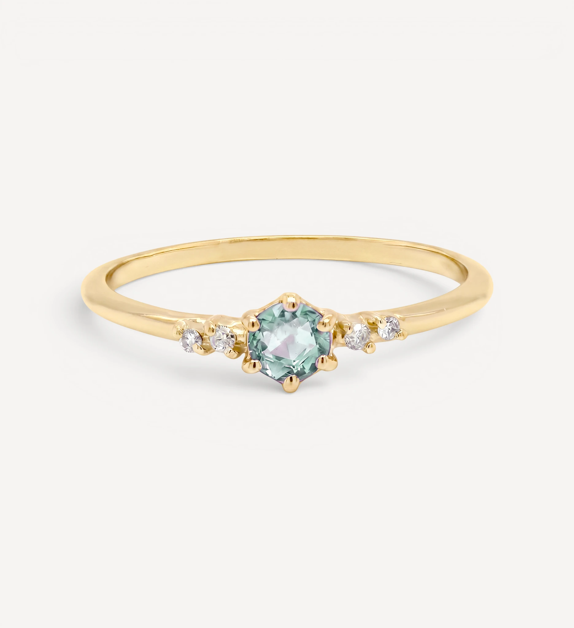 Thea | green sapphire & diamonds