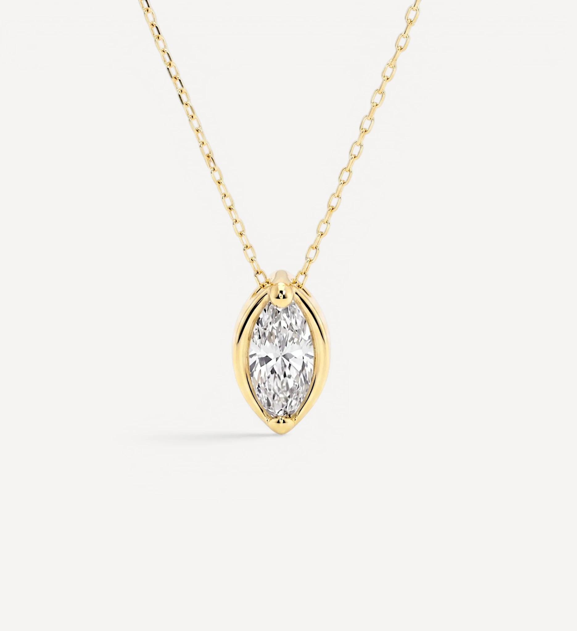 Marquise Slider Necklace | Large Diamond
