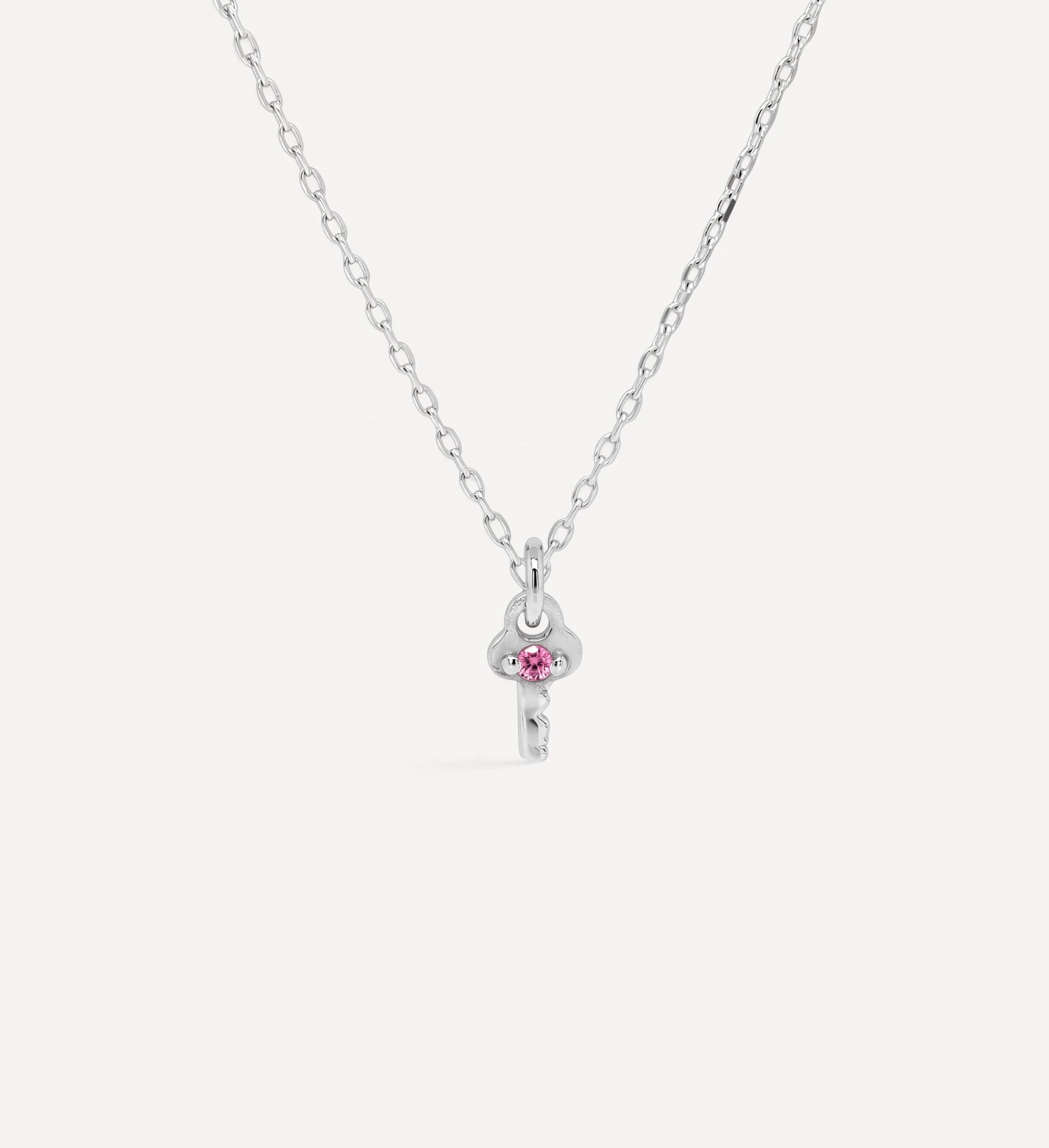 Mini Key Necklace | birthstone
