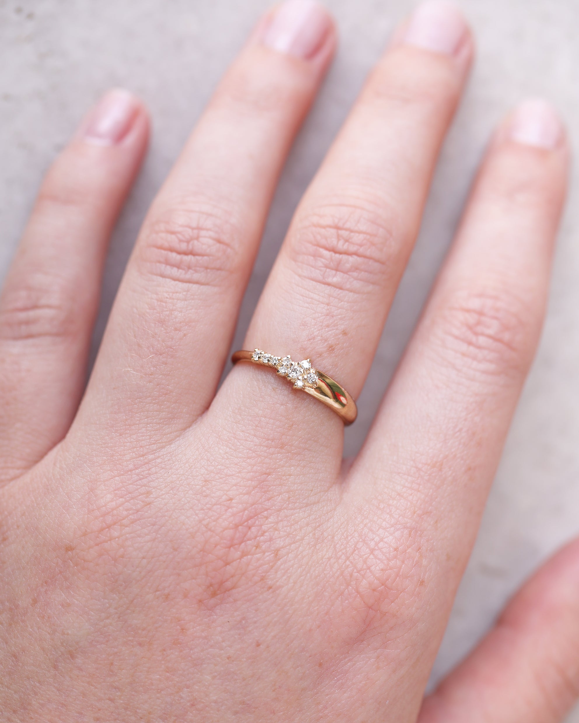 Gisele Ring | white diamonds