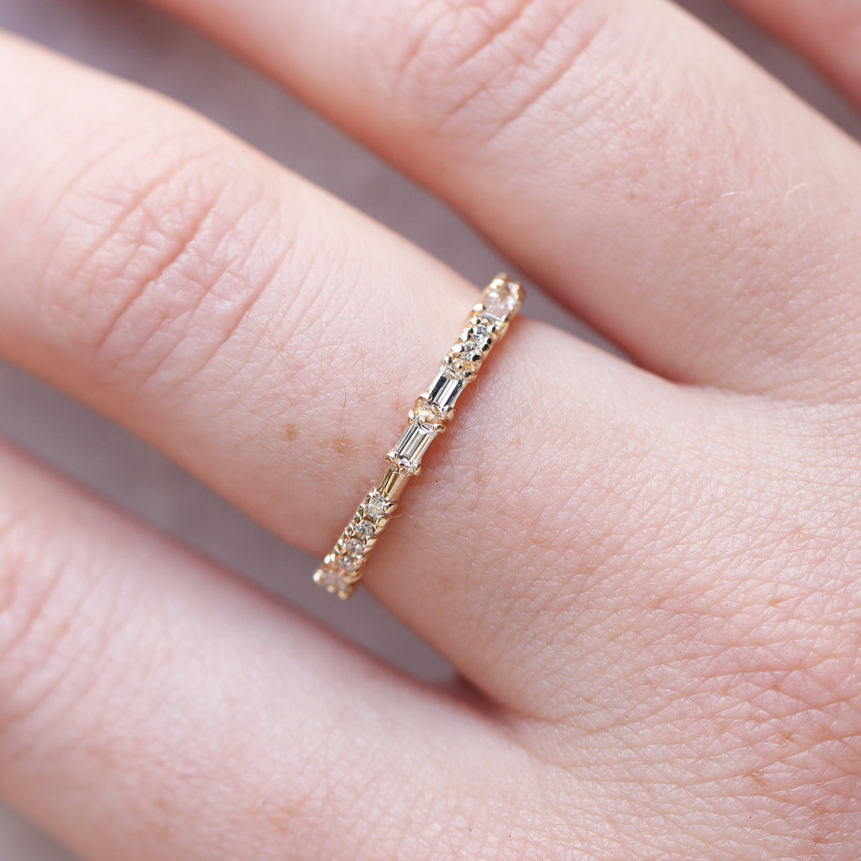 Diamond Morse Code Ring II | BE MINE