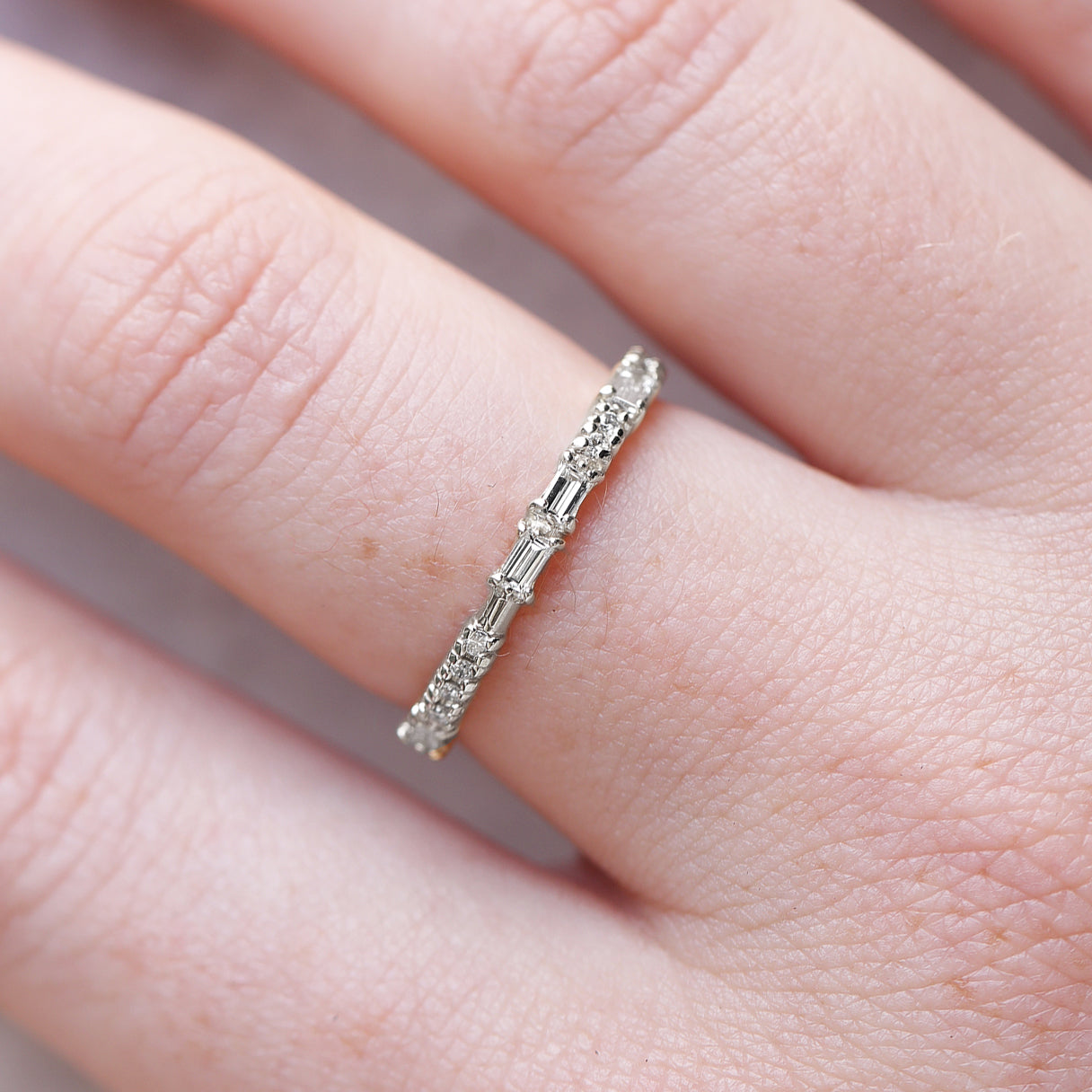 Diamond Morse Code Ring | BE MINE