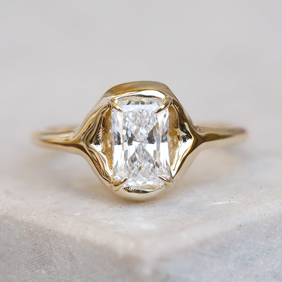 1.00ct Organic Radiant Diamond Ring | One Of A Kind