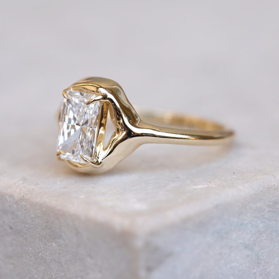 1.00ct Organic Radiant Diamond Ring | One Of A Kind