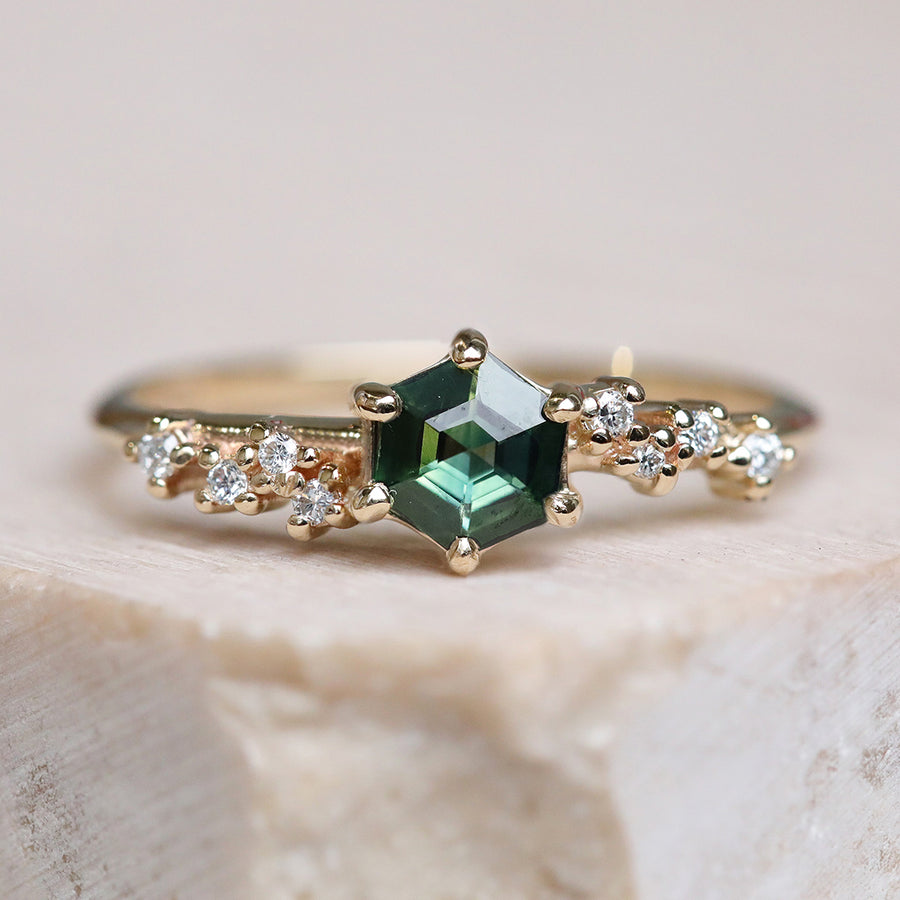 .71ct Parti-Sapphire Hexagon Ring | One Of A Kind