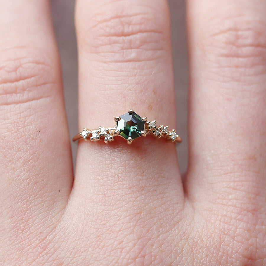 .71ct Parti-Sapphire Hexagon Ring | One Of A Kind