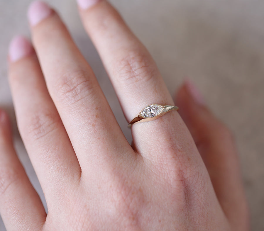 Fenwick Signet Ring | 0.50ct Marquise Diamond