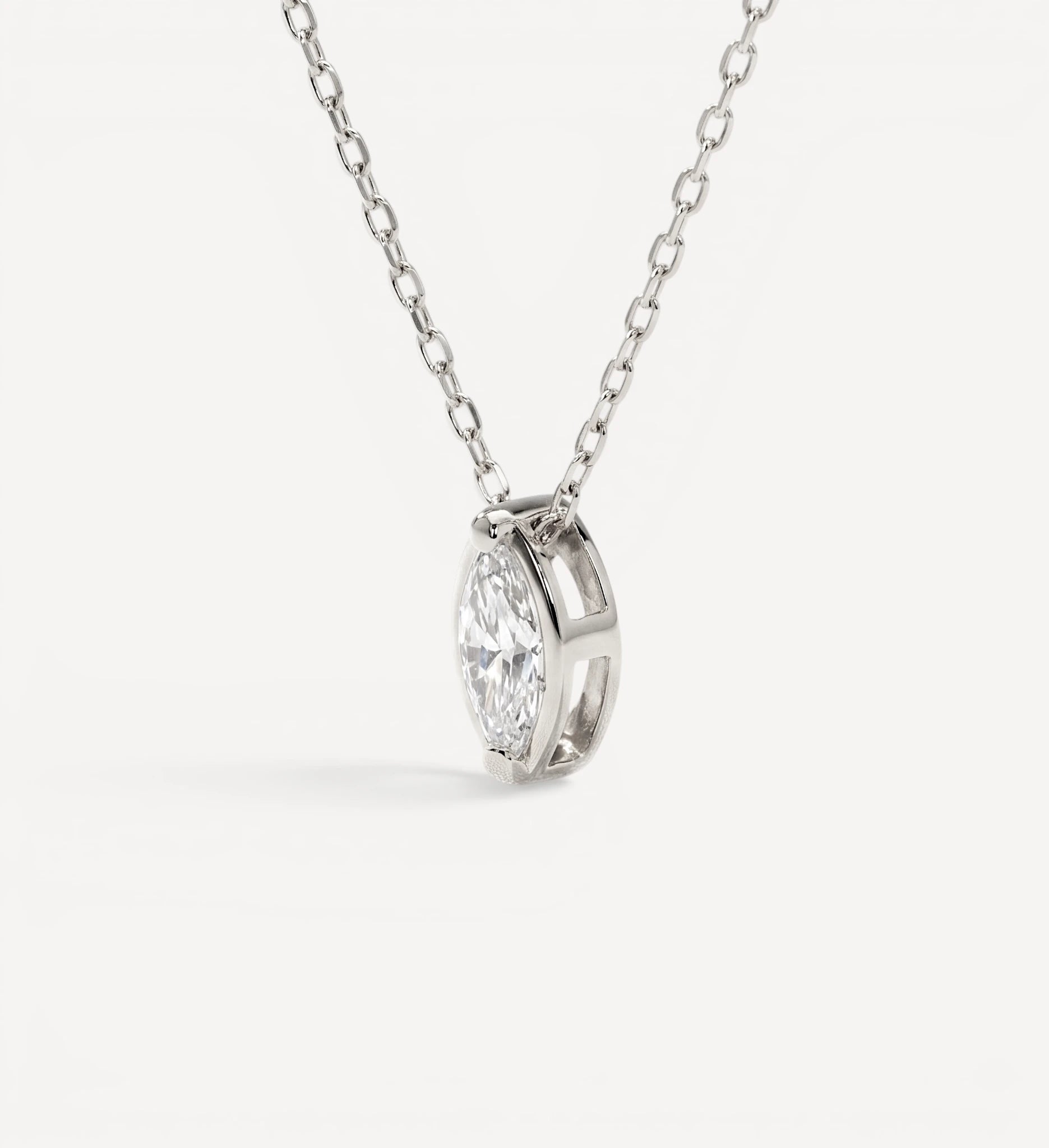 Marquise Slider Necklace | Large Diamond