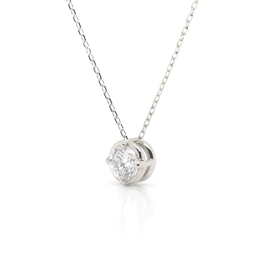 Round Slider Necklace | Large Diamond