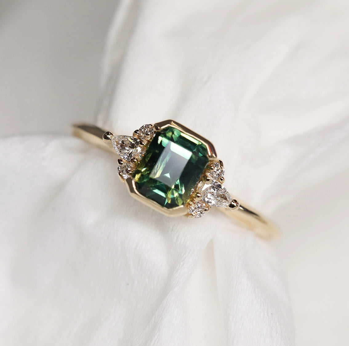 Radiant Sapphire Ring - 1.37ct | One Of A Kind