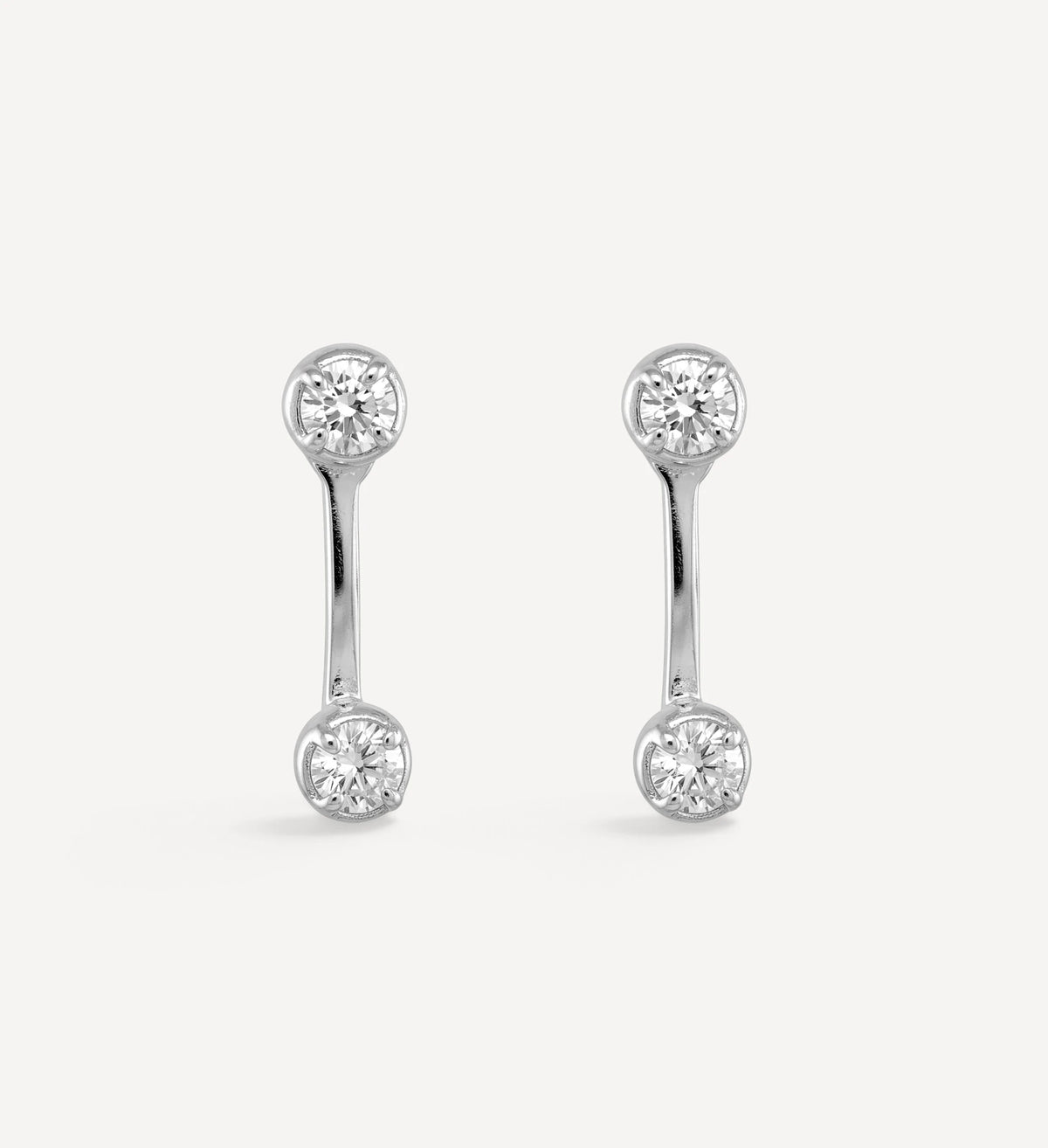 Giulia Diamond Studs | diamond with jacket