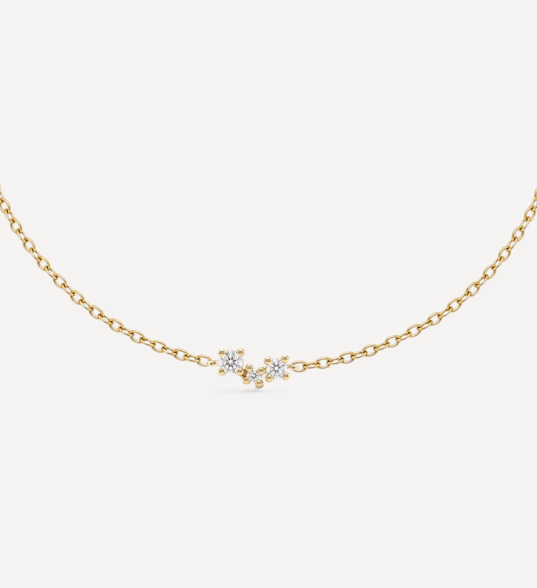 Diamond Cluster Bracelet | white diamond