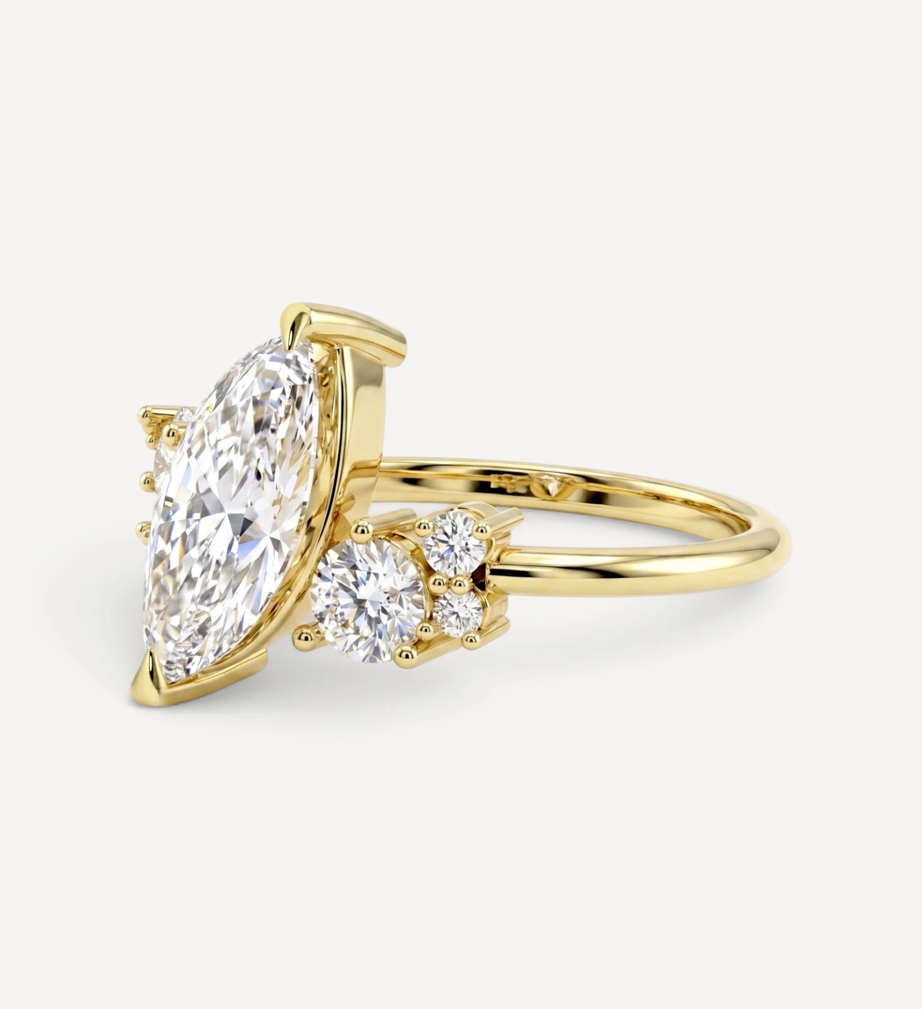 Winifred Diamond Cluster | Marquise