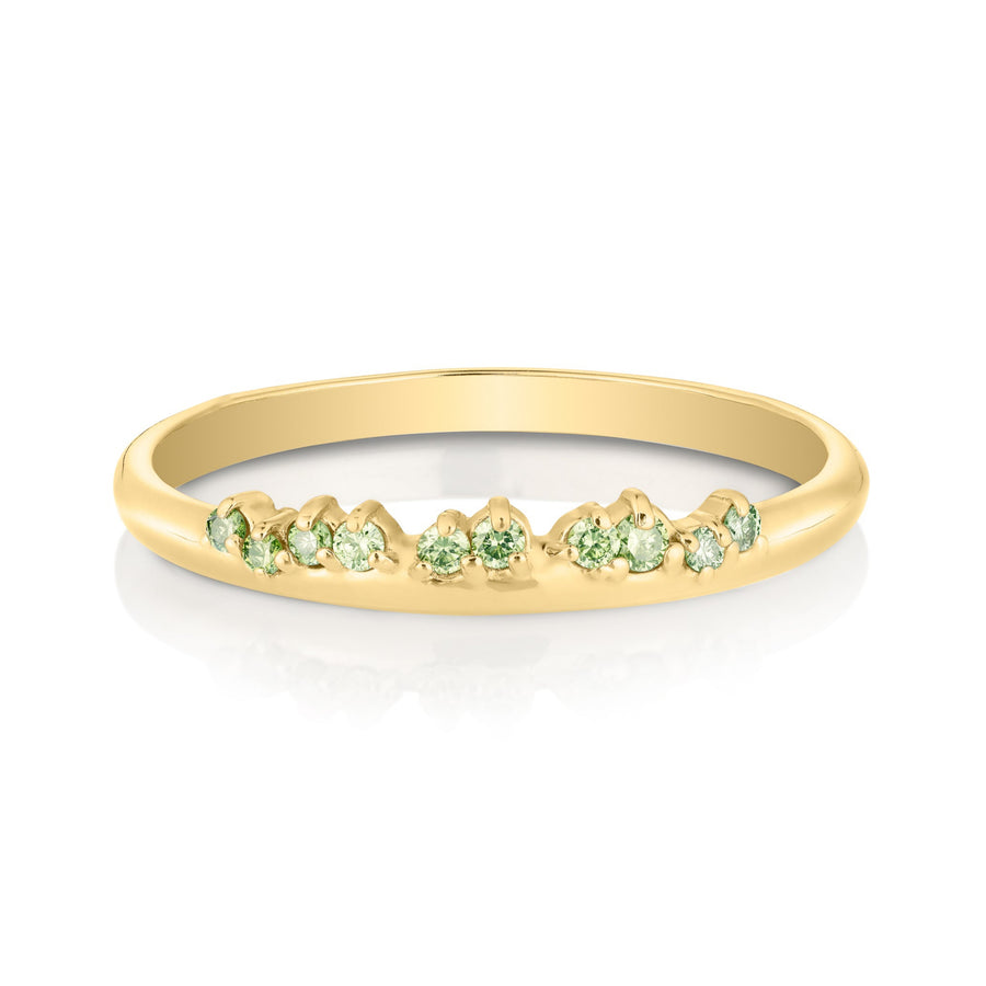 Amara Ring II | green diamonds