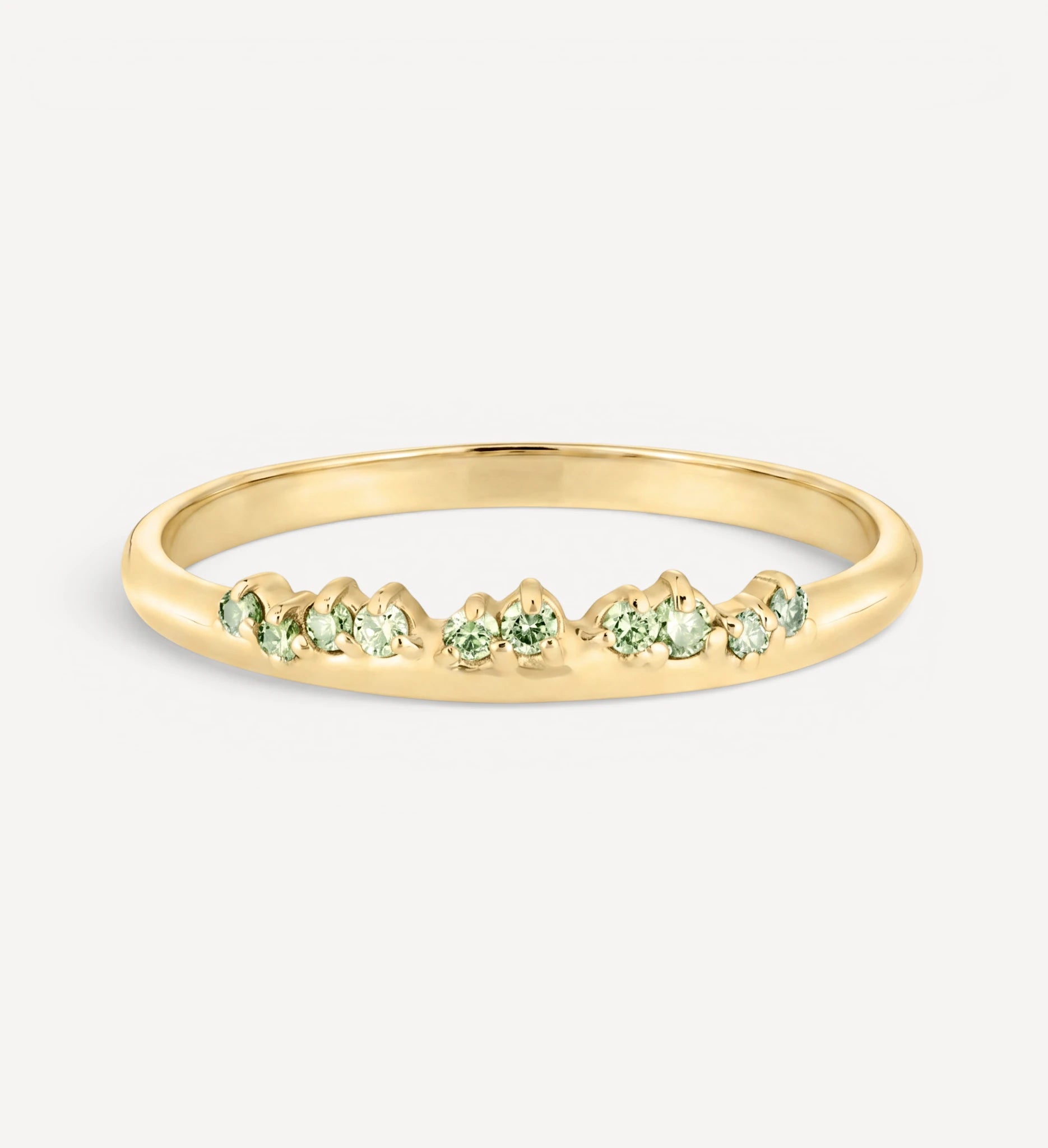 Amara Ring II | green diamonds