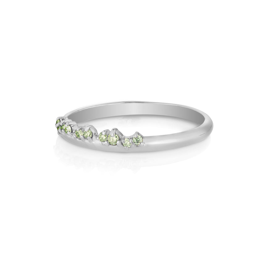 Amara Ring | green diamonds