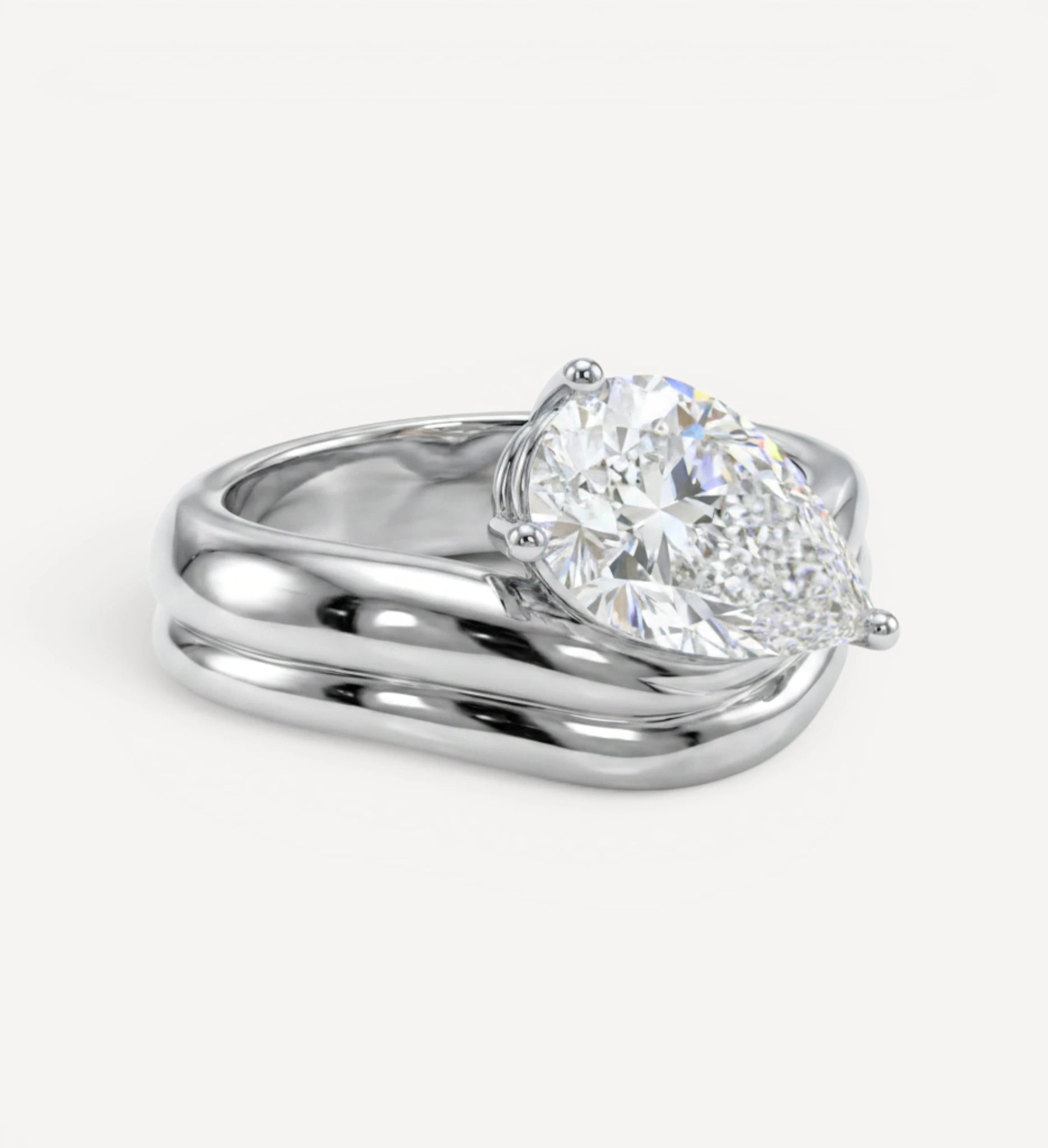 Millicent Ring | Pear Diamond