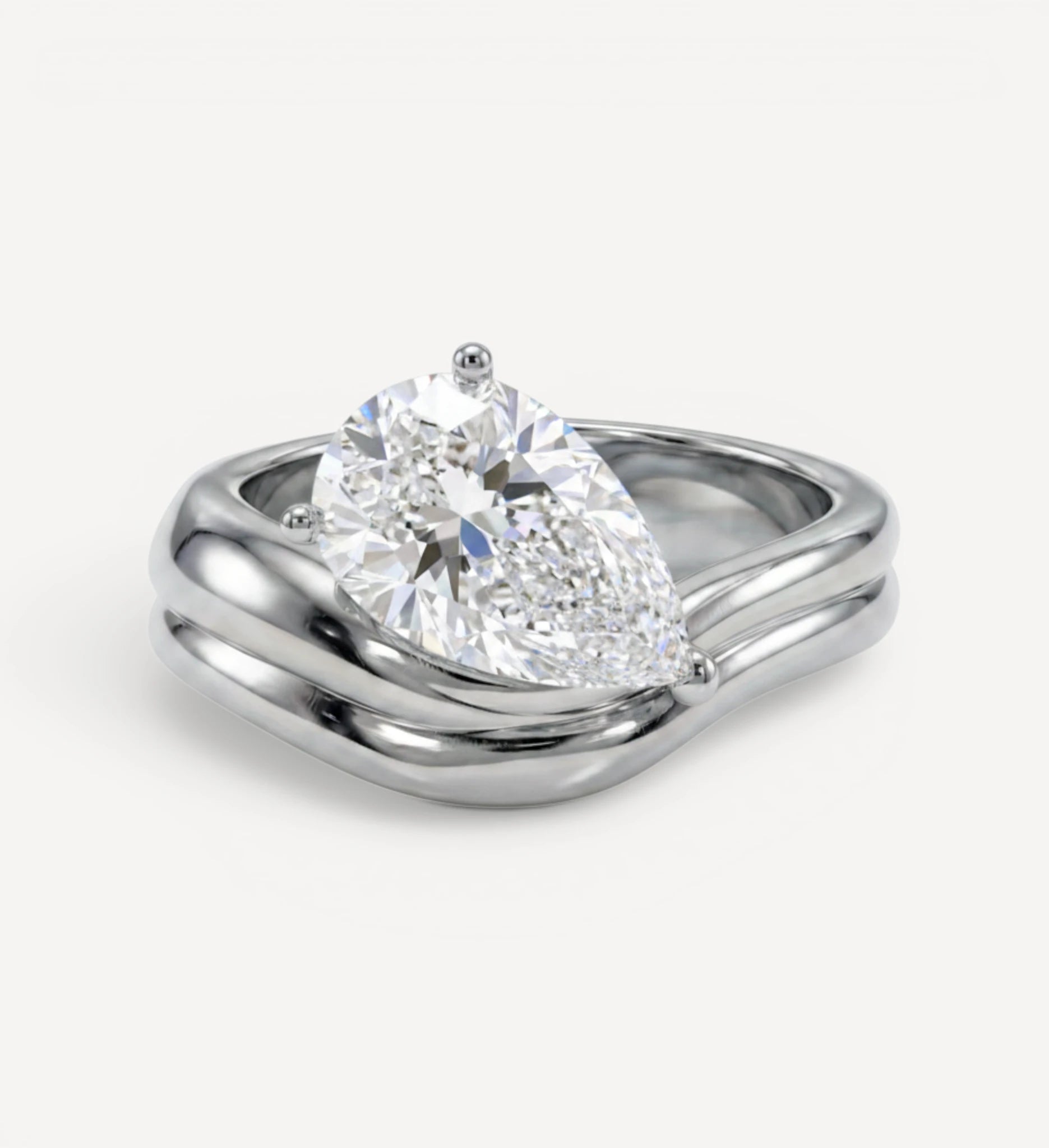 Millicent Ring | Pear Diamond