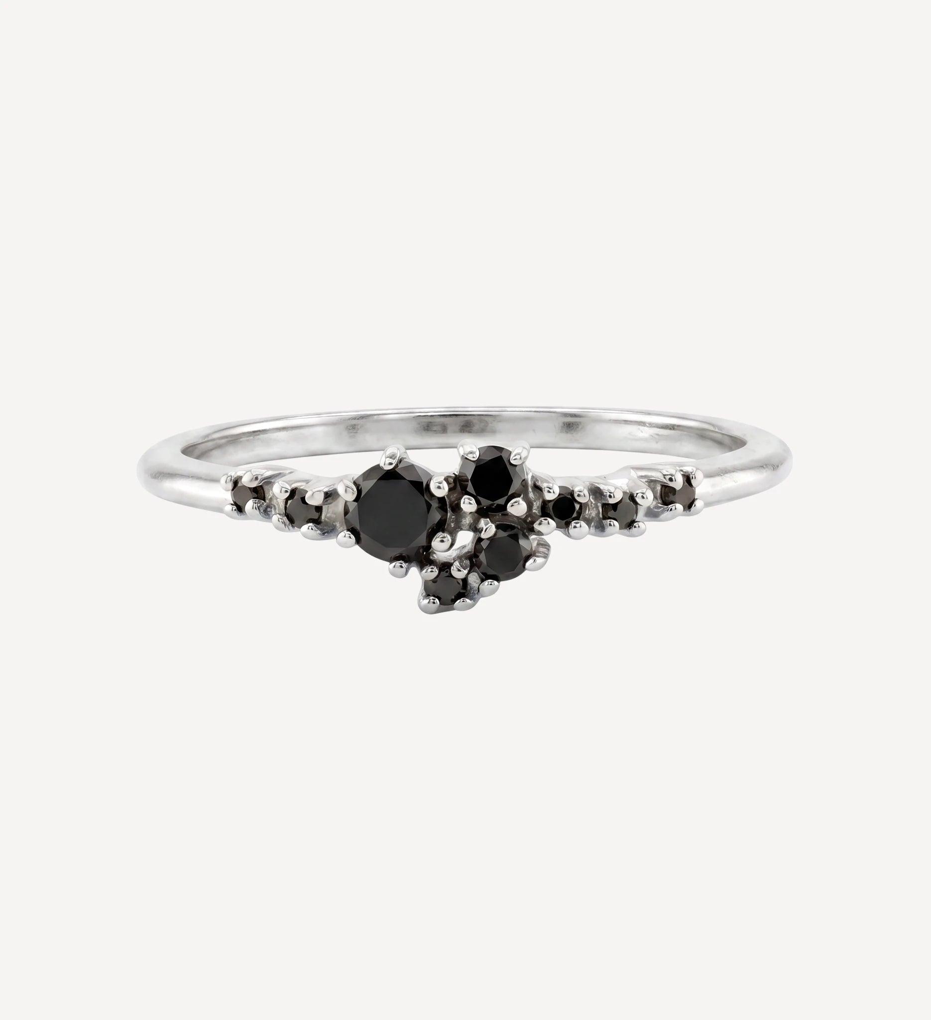 Raya Cluster ring | black diamond