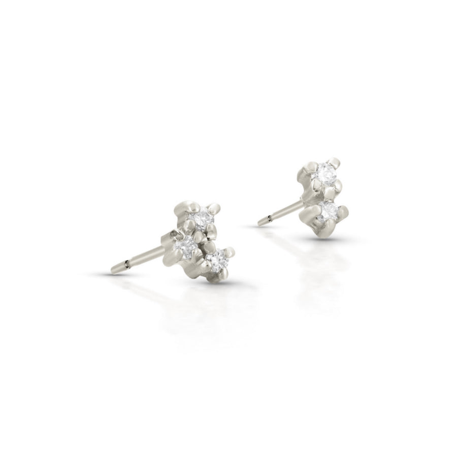 Clessa studs | white diamonds