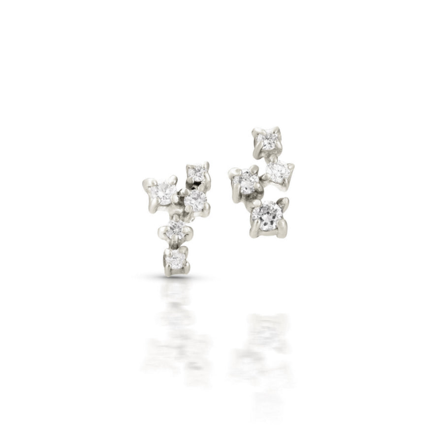 Estrella studs | white diamonds