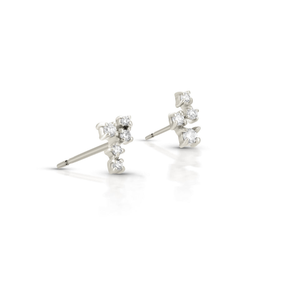 Estrella studs | white diamonds