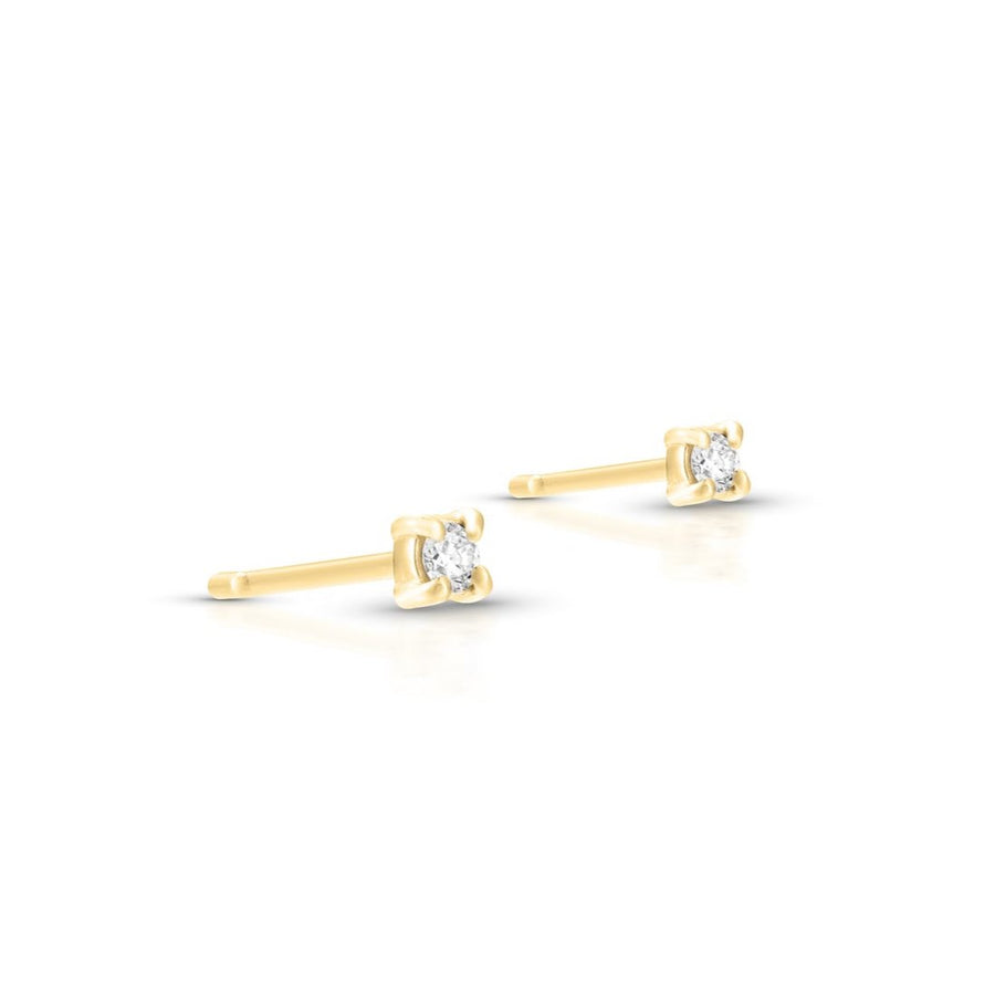 Petite Lena Diamond Studs II | white diamonds