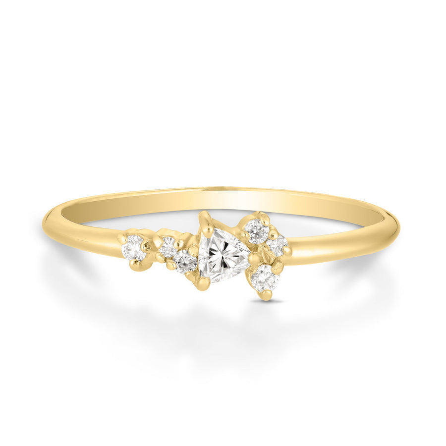 Elena Ring II | white diamonds