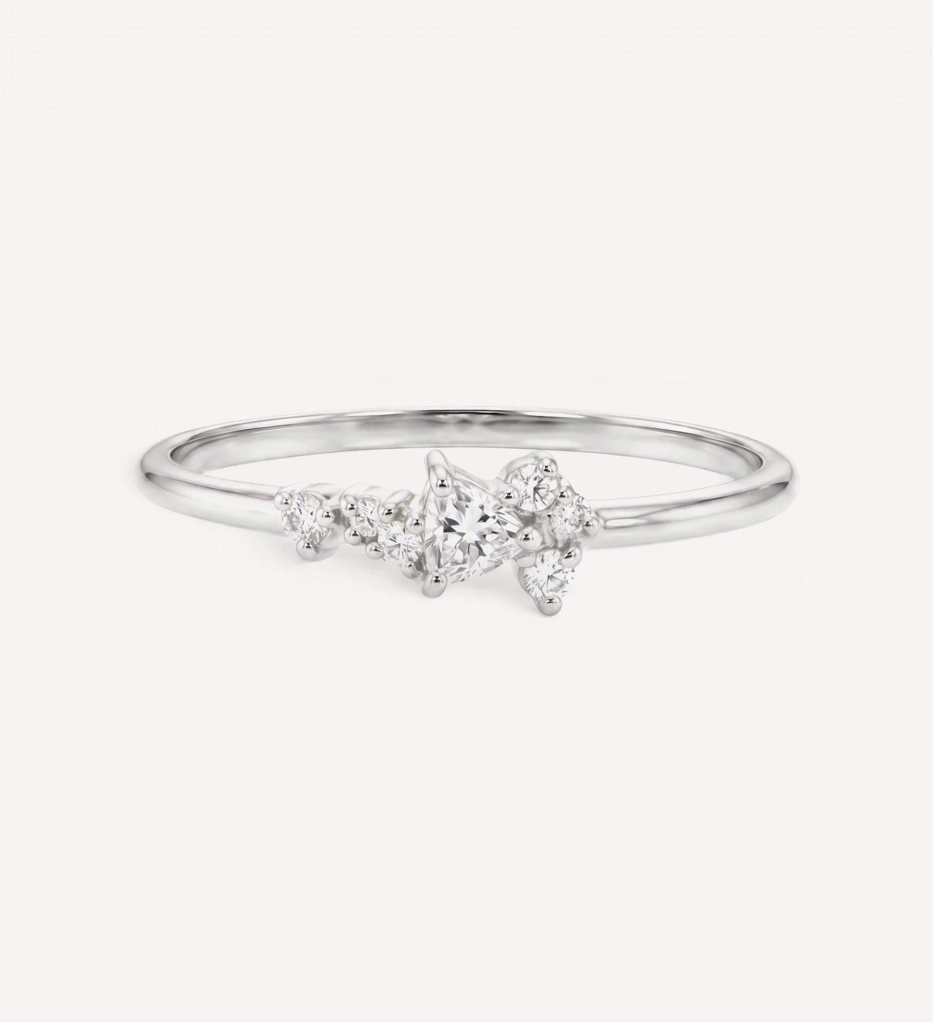 Elena Ring | white diamonds