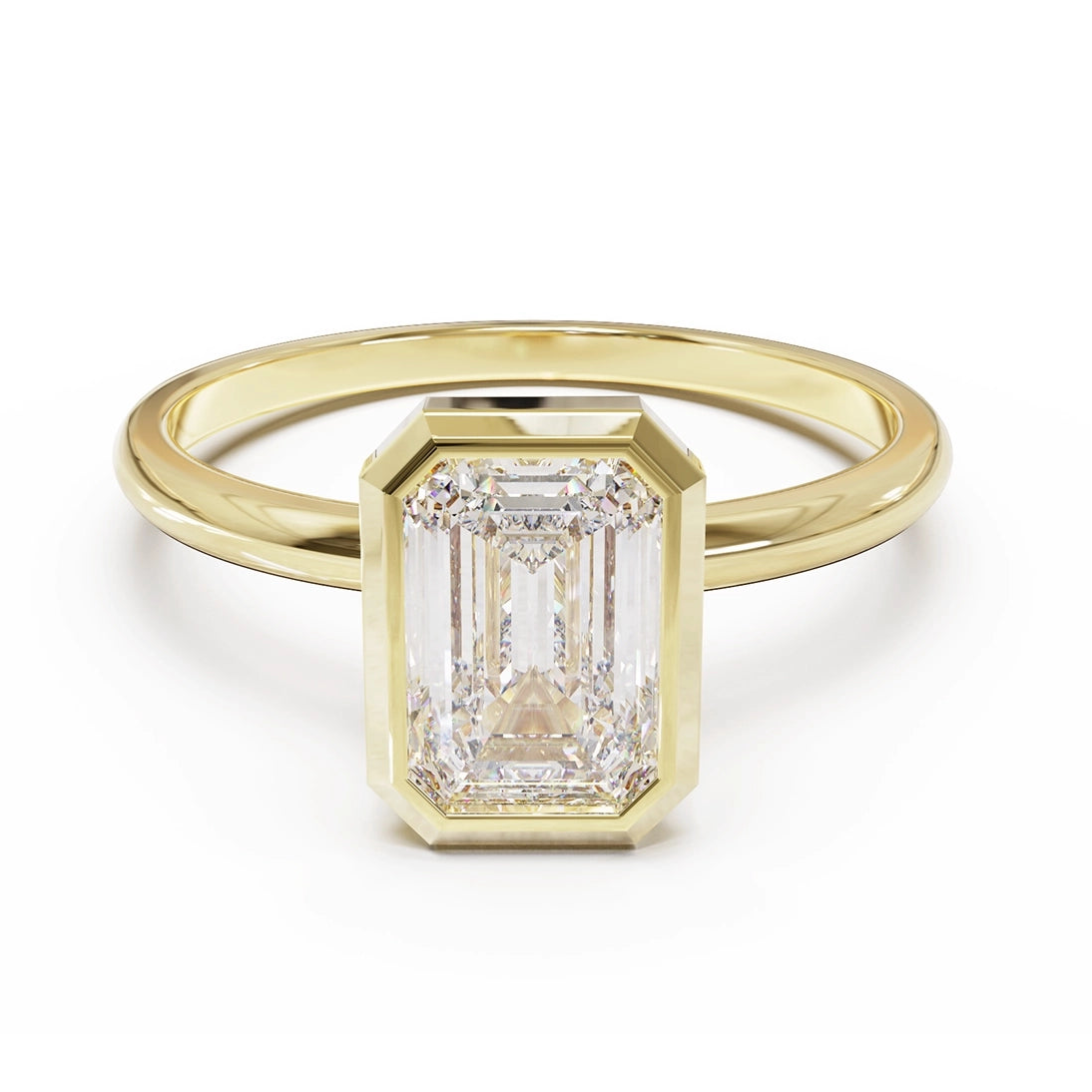 Iris Solitaire | emerald diamond