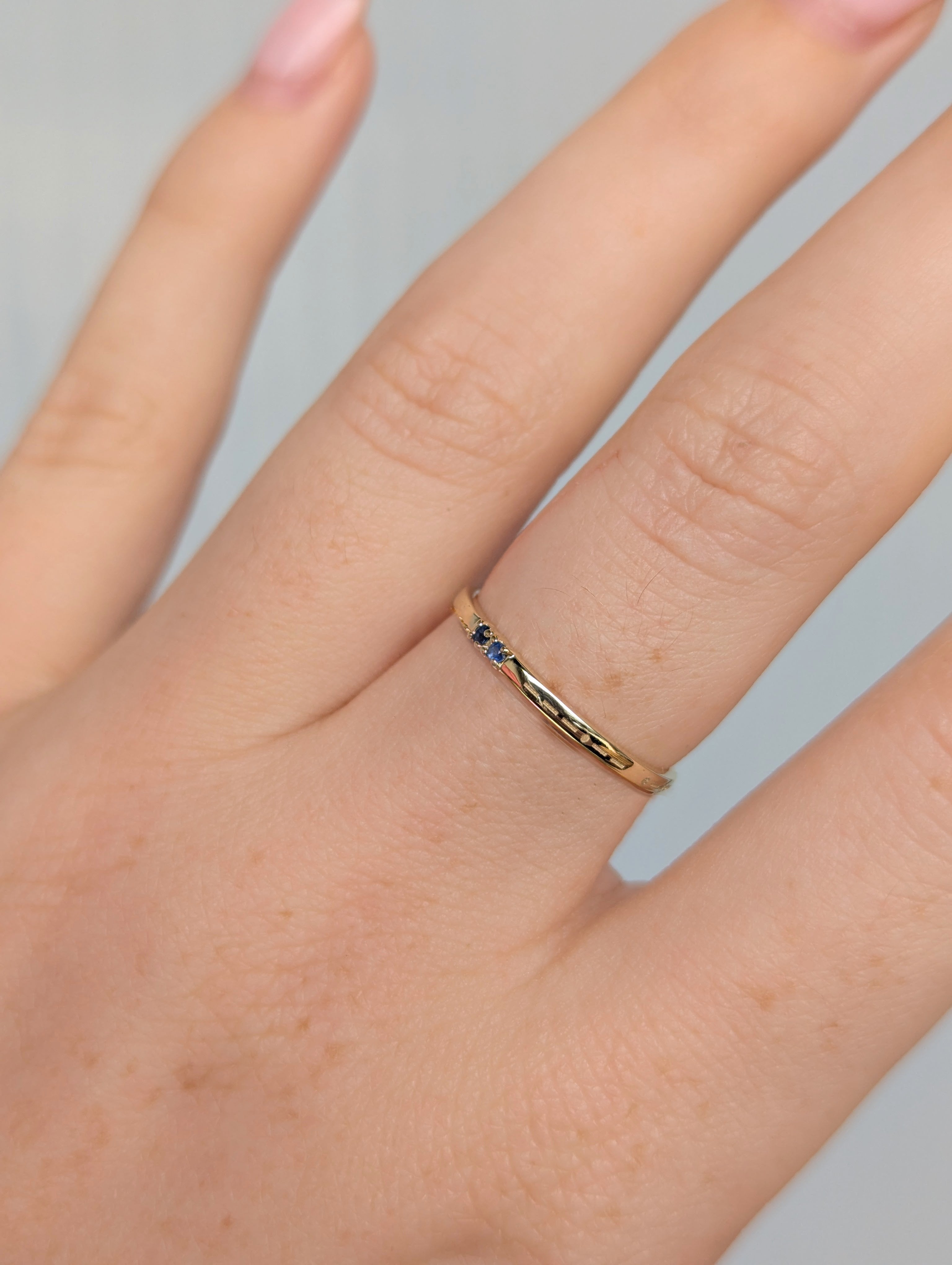Custom Engraved Morse Code Ring II | Two Birthstone