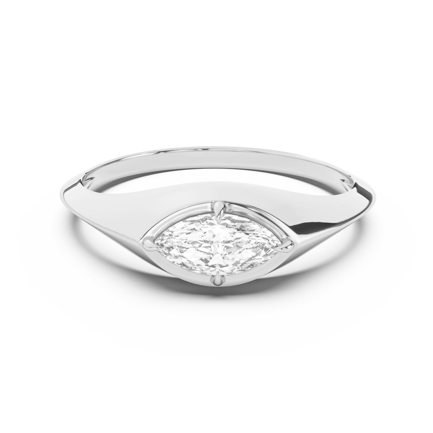 Fenwick Signet Ring | 0.30ct Marquise Diamond