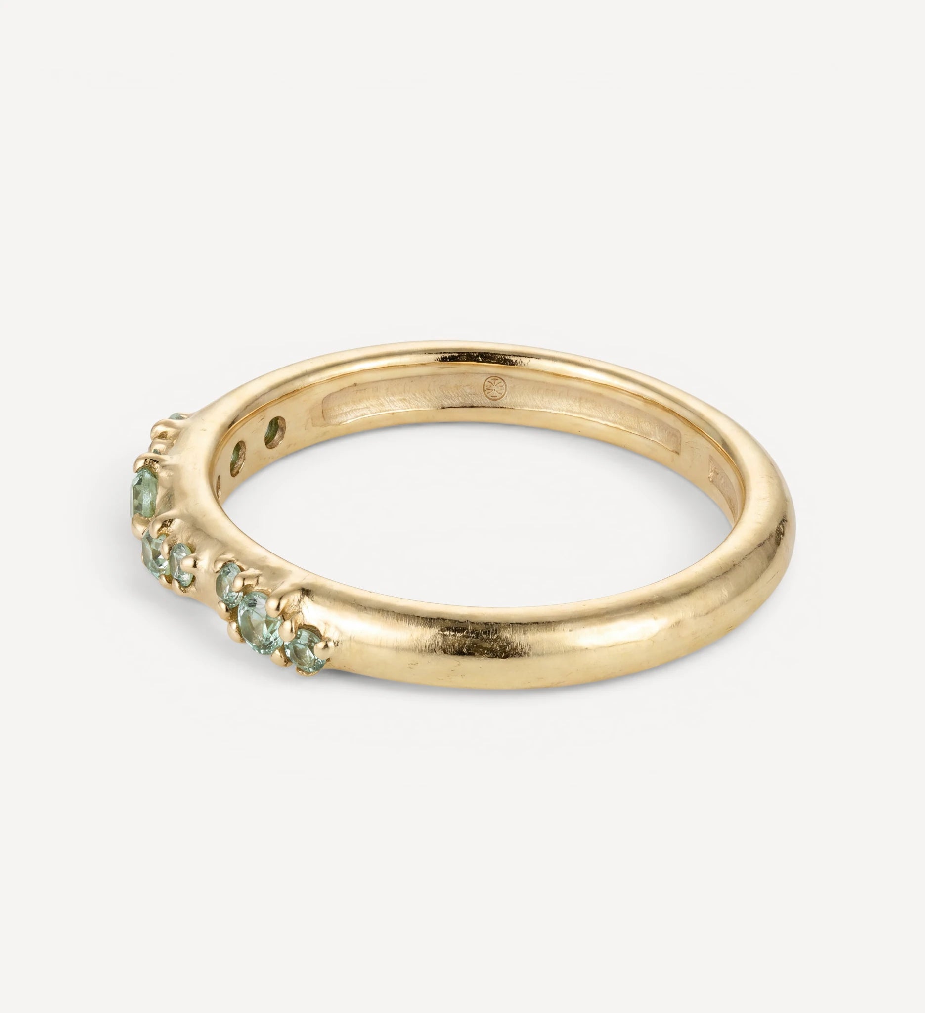 Fleur Ring | green diamonds