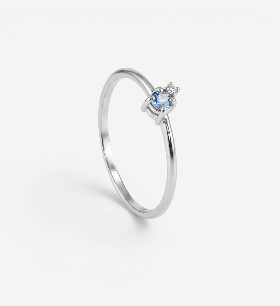 Mischa | blue sapphire & diamond