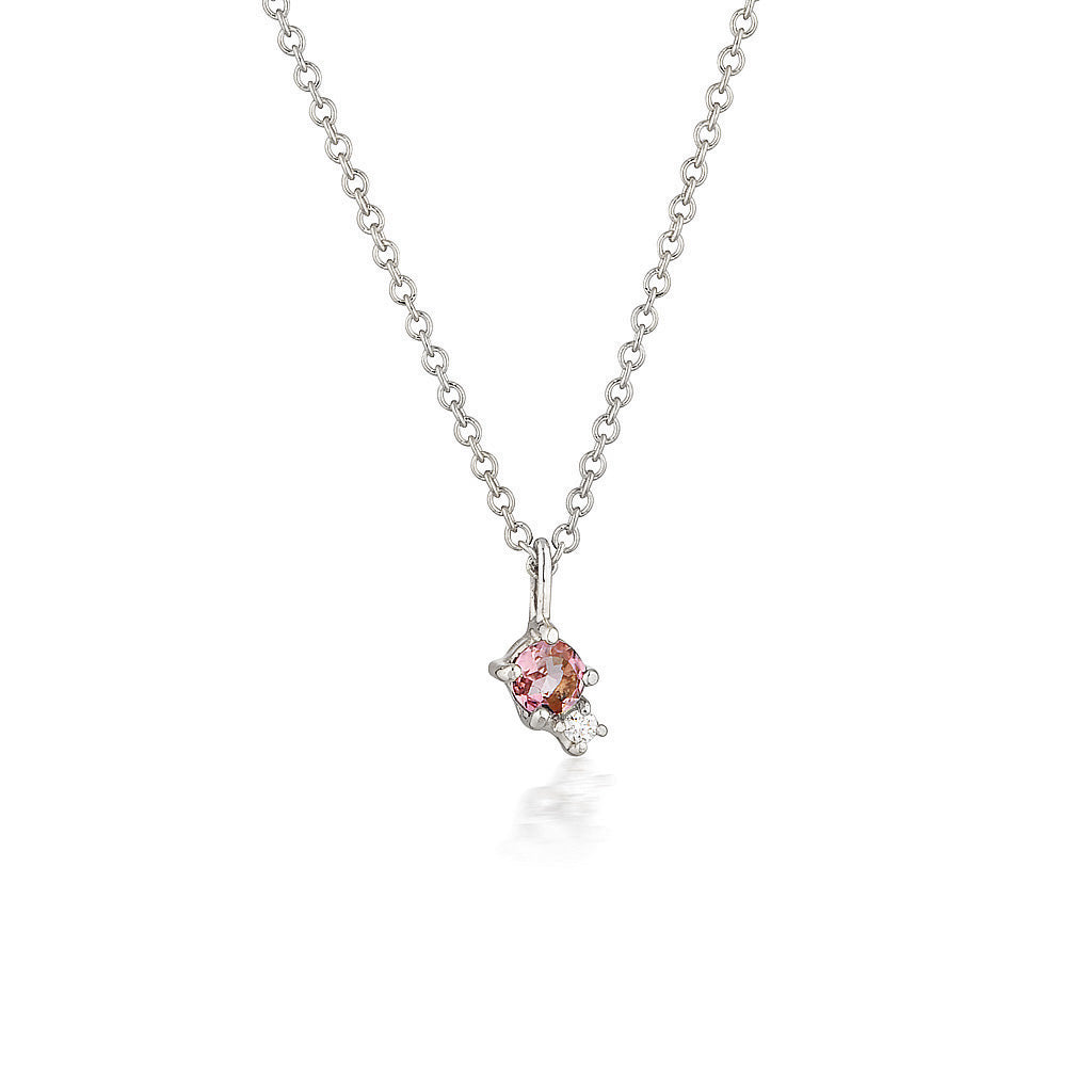 Mischa necklace | tourmaline & diamond