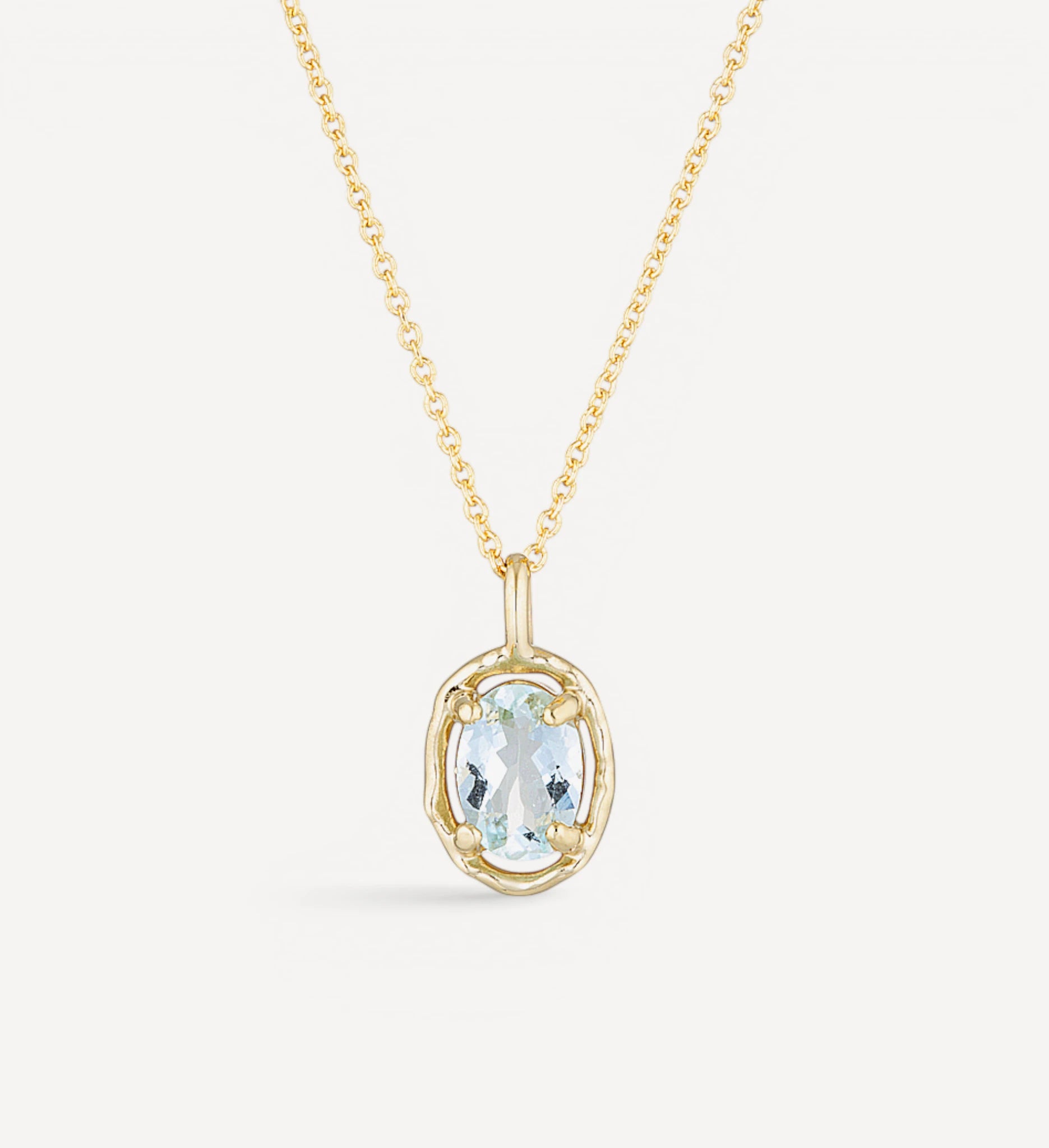 Gemma necklace | aquamarine