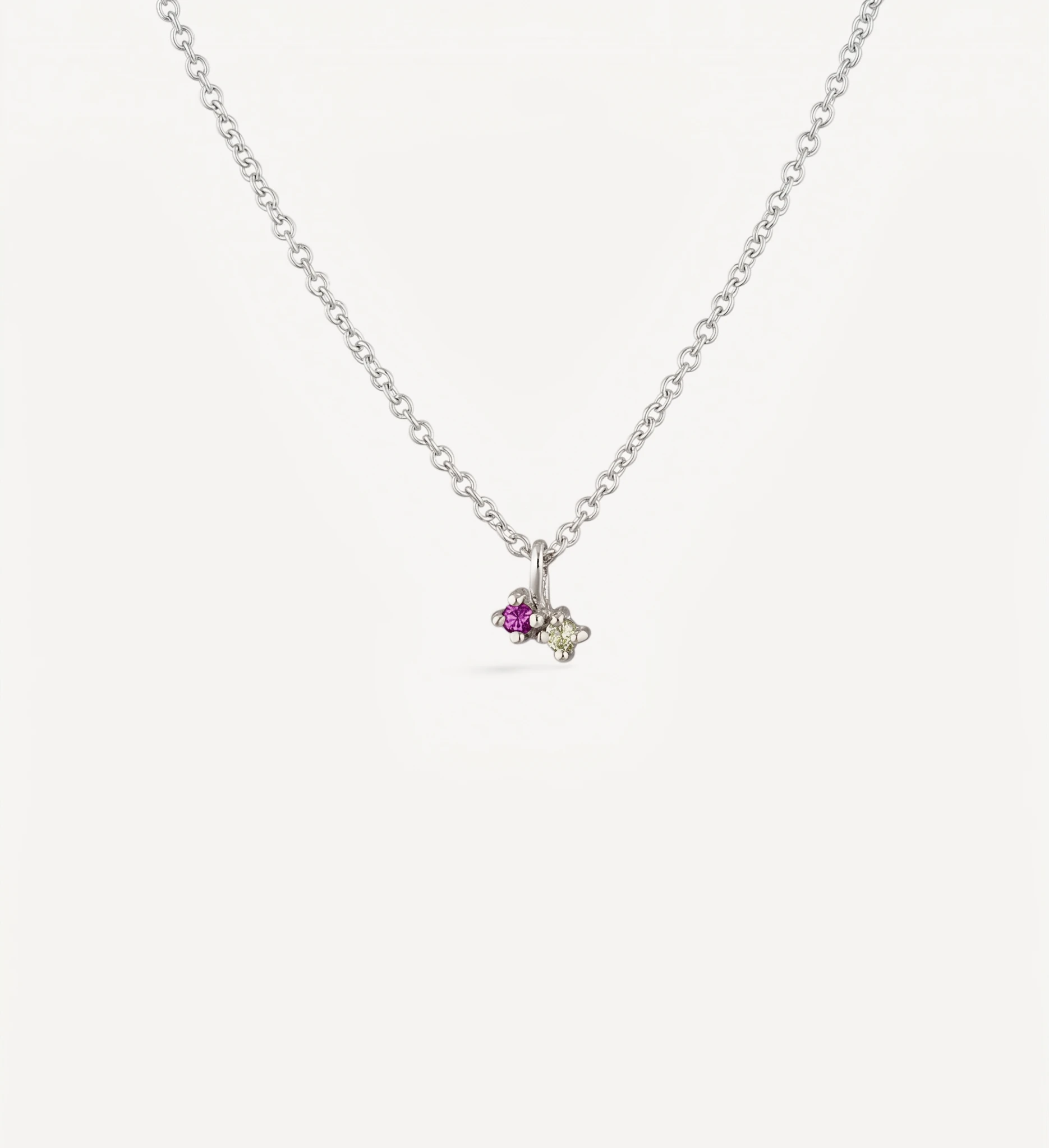Twin Birthstone necklace