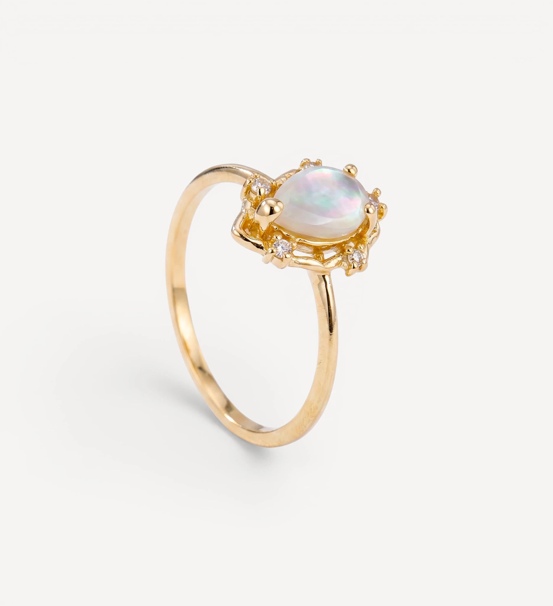 Peone | moonstone & diamonds