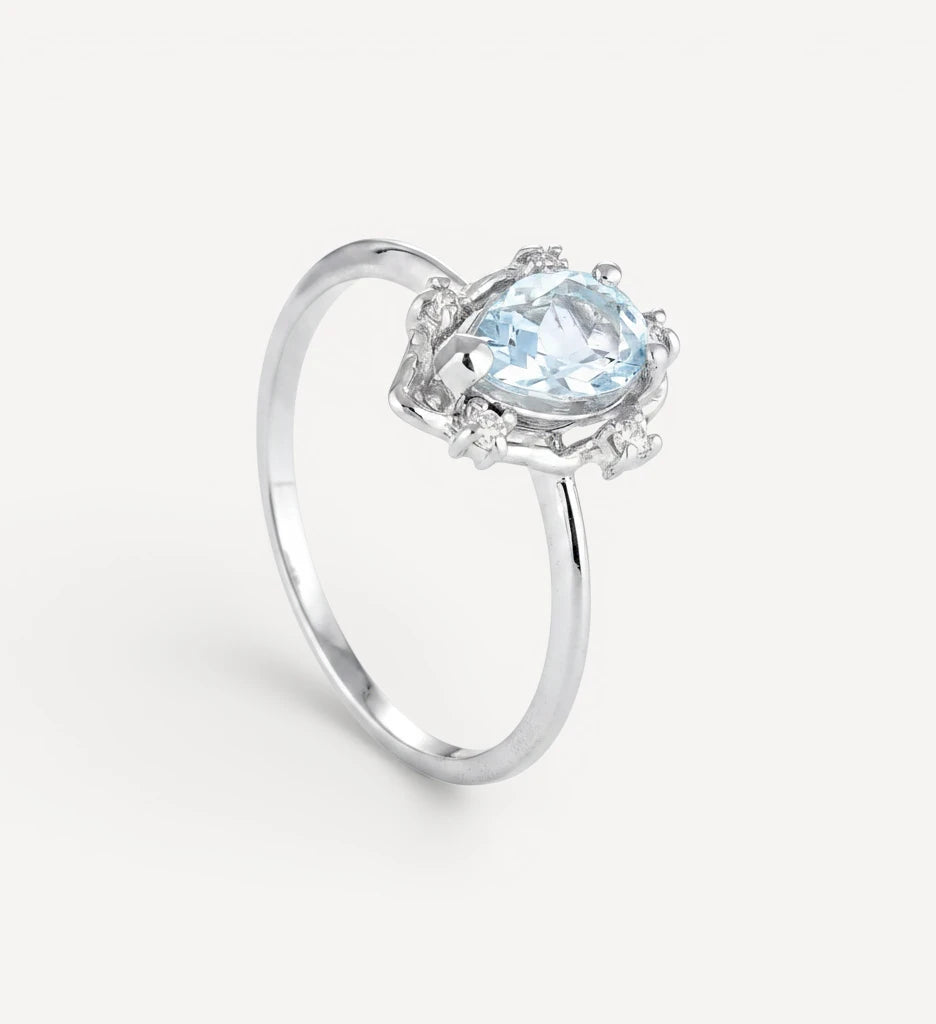 Peone | aquamarine & diamonds