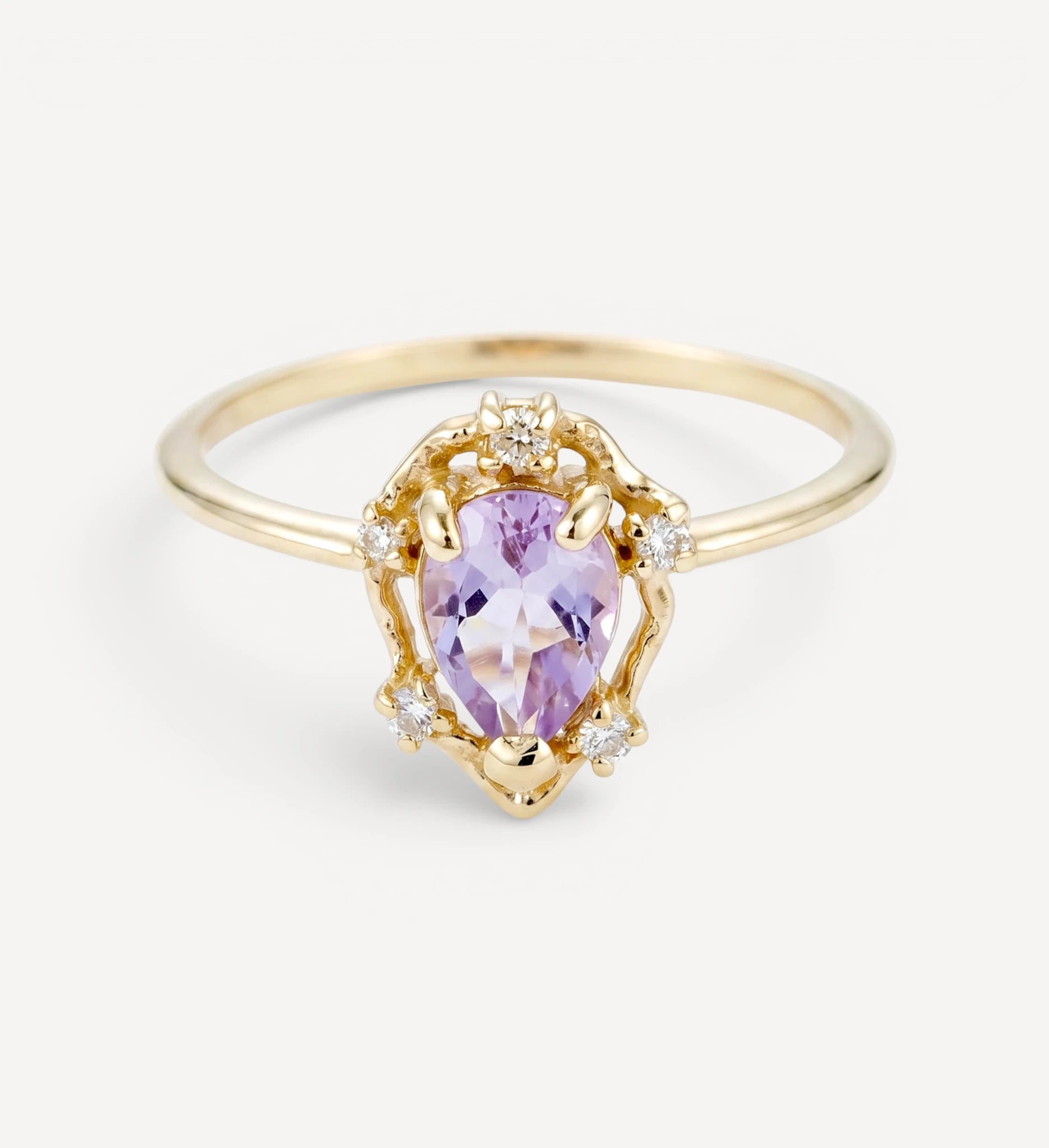 Peone | pink amethyst & diamonds