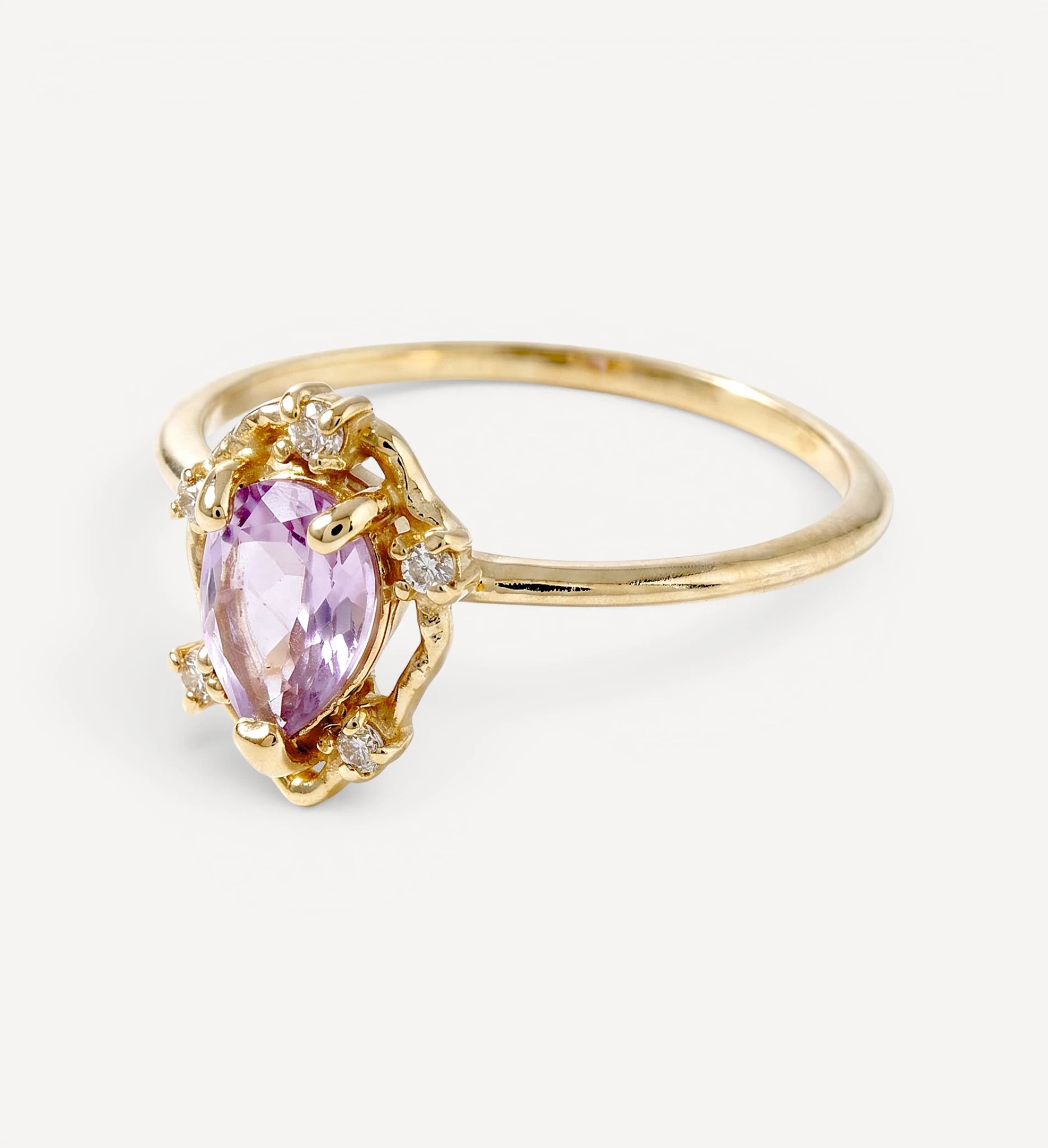 Peone | pink amethyst & diamonds