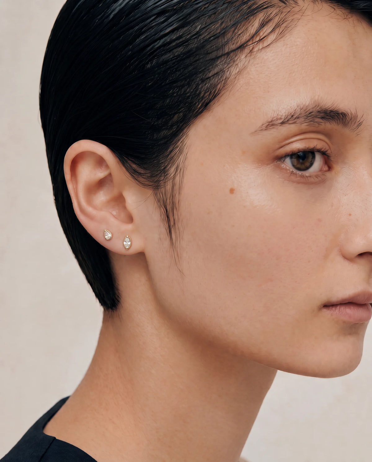 Marquise Diamond studs