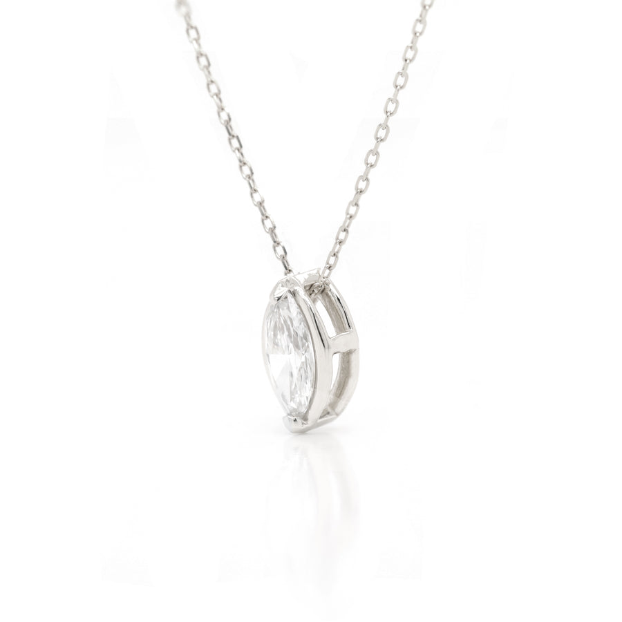 Marquise Slider Necklace | Large Diamond